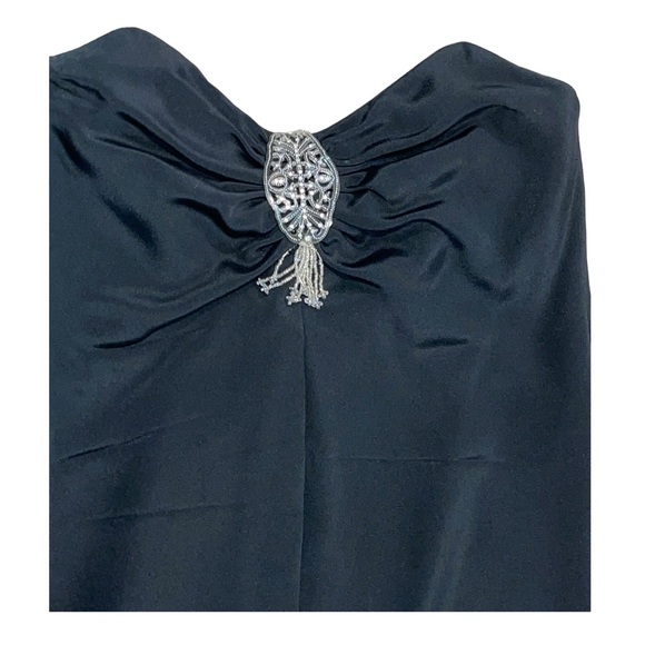 Vintage 80’s Glamorous Maggy Reeves Black Strapless Formal Dress - Picture 4 of 9